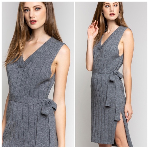 Champagne Glitter & High Slit Dress - Picture 5 of 10